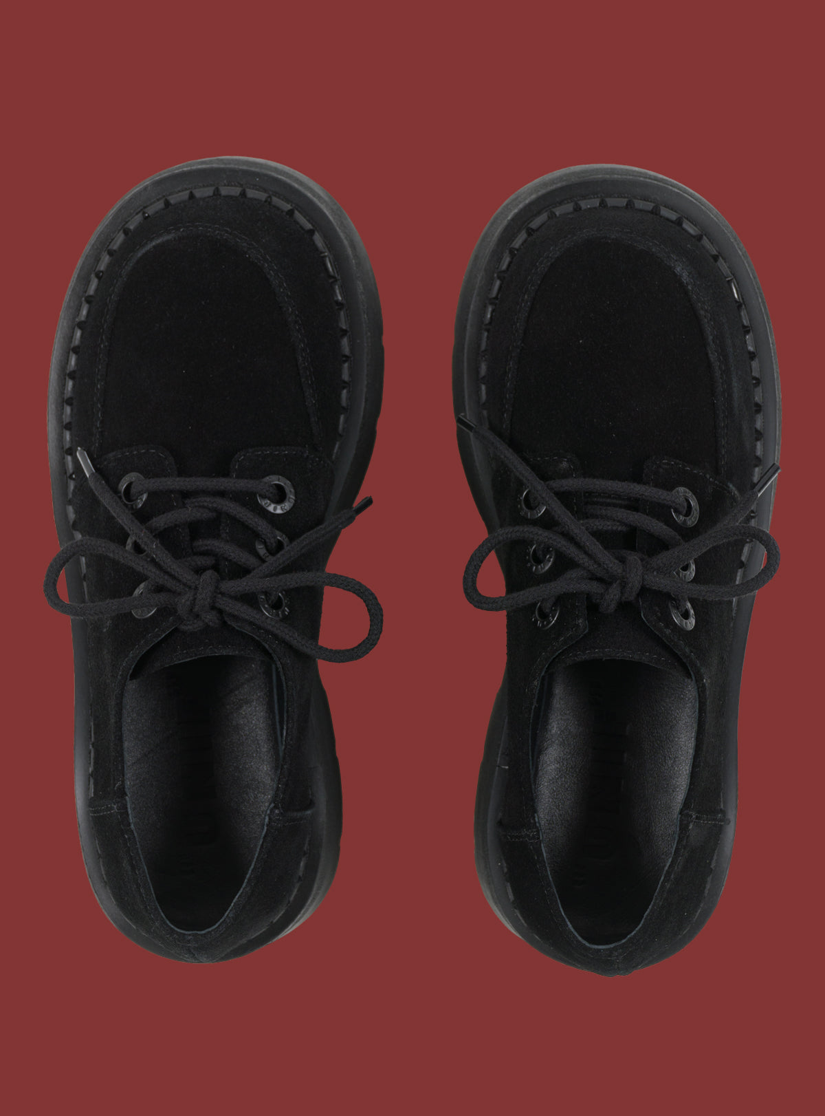 UNIF Smart Buy | Black Suede Platform Shoe