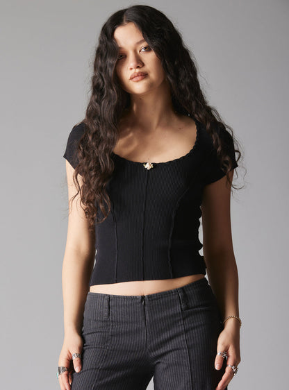 UNIF Essential | XAE Ribbed Crop Top