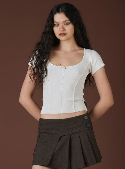 UNIF Signature | XAE Ribbed Crop Top