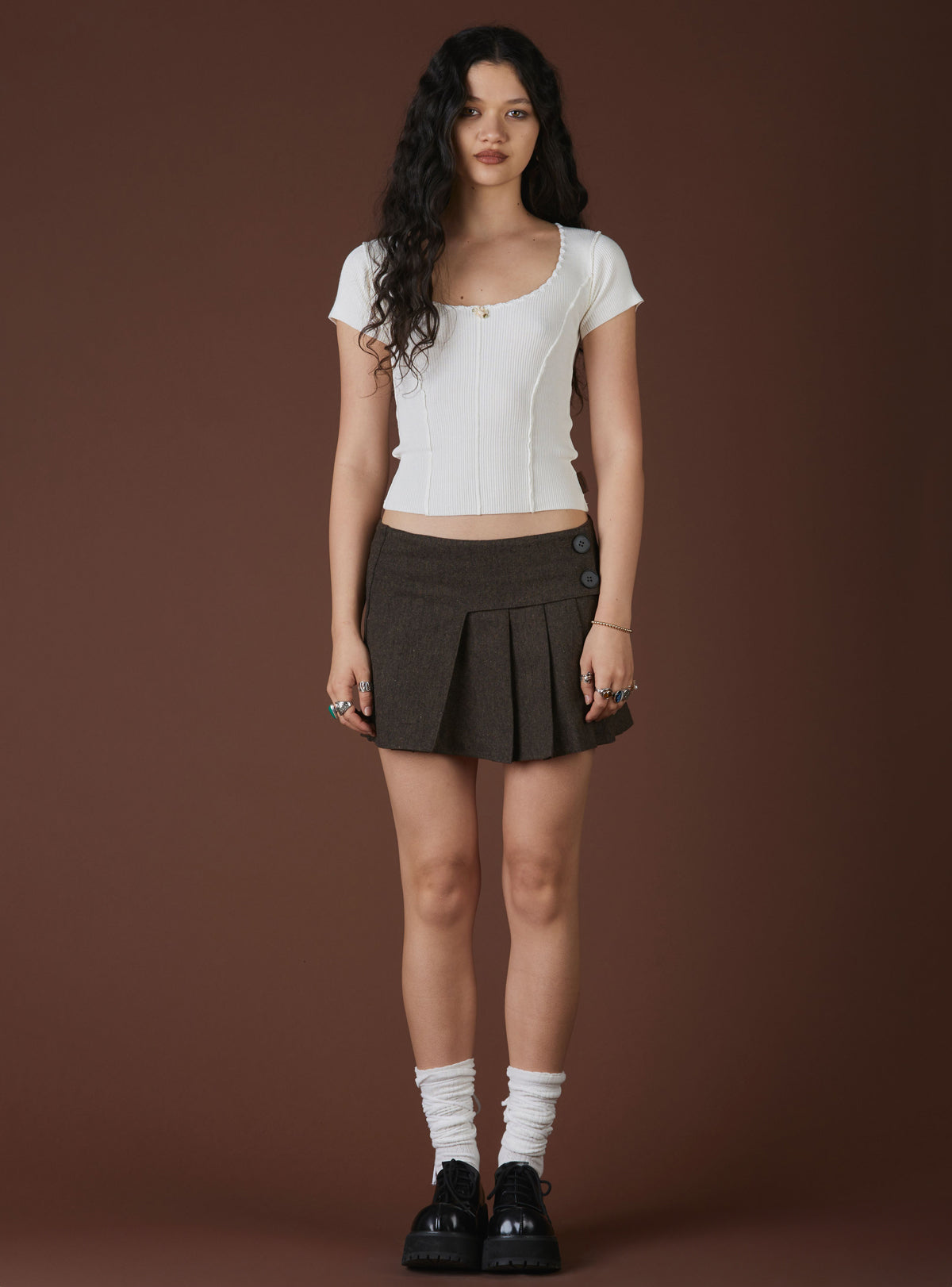 UNIF Signature | XAE Ribbed Crop Top