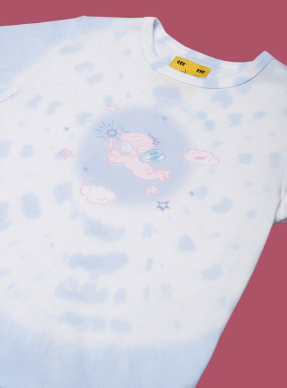 UNIF Trending | Blue Tie-Dyed T-Shirt