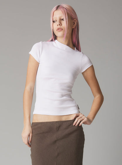UNIF Great Value | Rib Asymmetrical Cap Sleeve