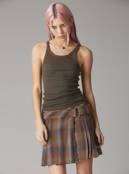 UNIF Recommended | Staple Rib Tank Charcoal
