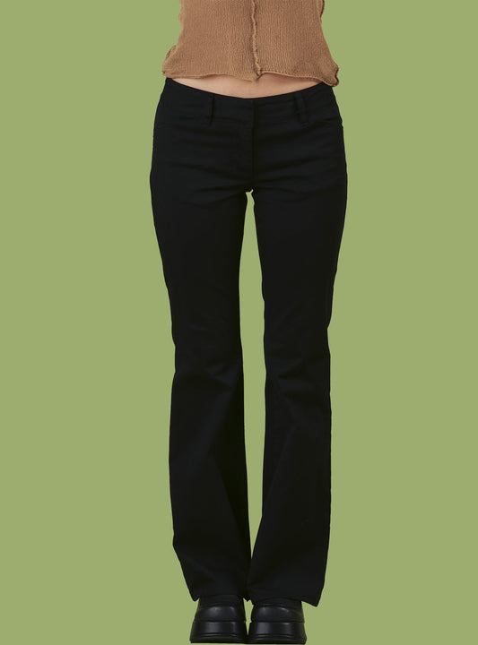 UNIF Everyday | Black Low-Rise Bootcut Pant