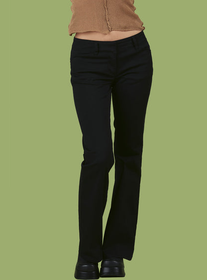 UNIF Everyday | Black Low-Rise Bootcut Pant
