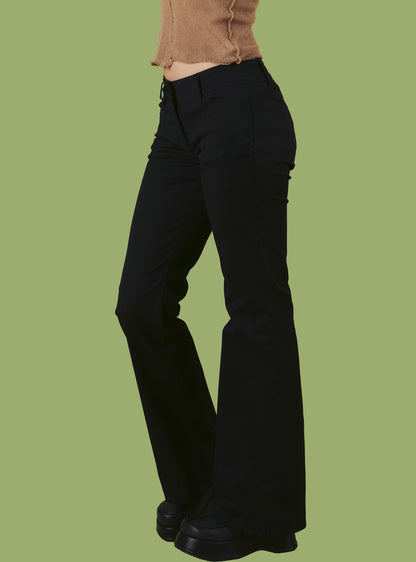 UNIF Everyday | Black Low-Rise Bootcut Pant