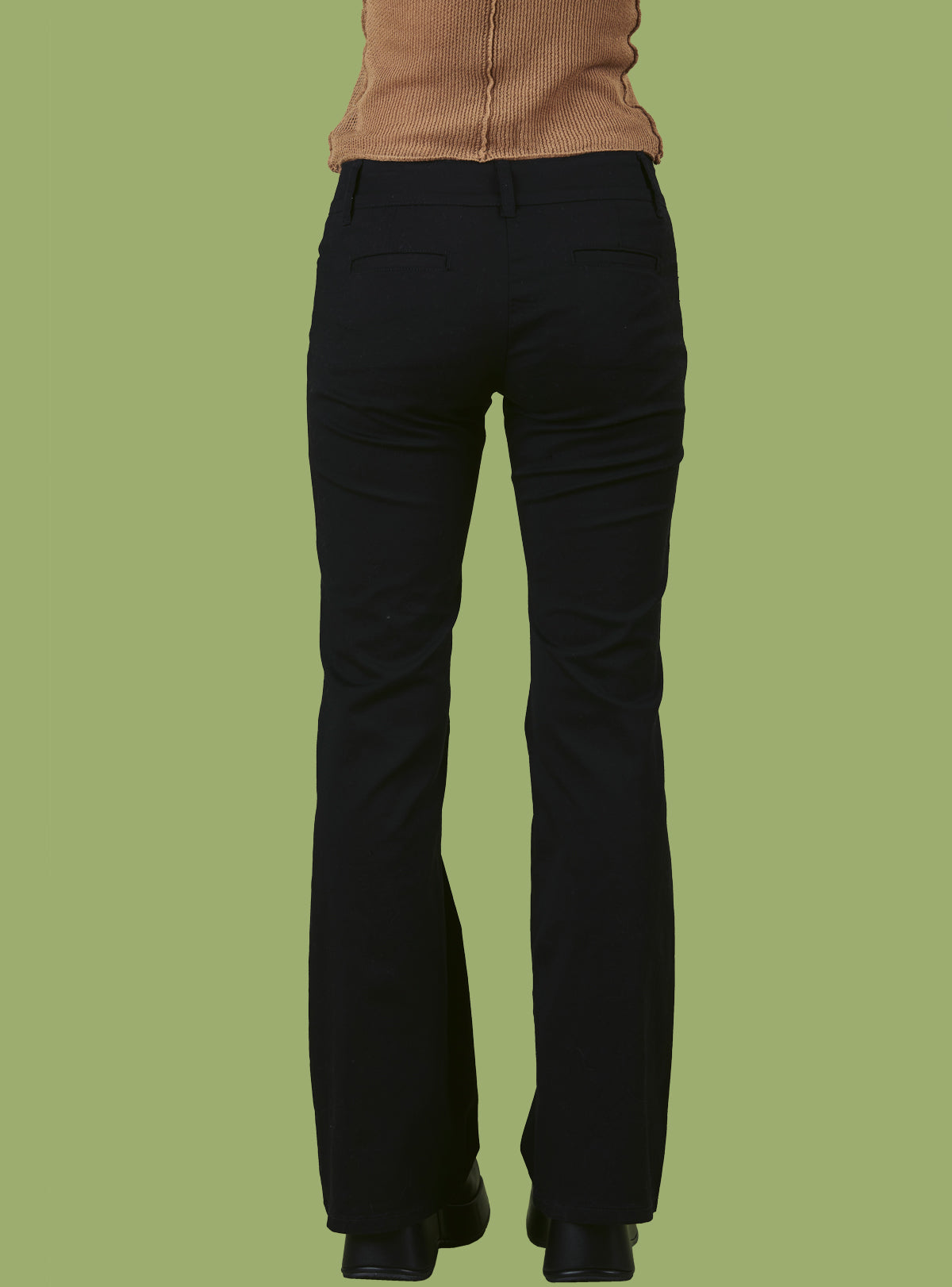 UNIF Everyday | Black Low-Rise Bootcut Pant