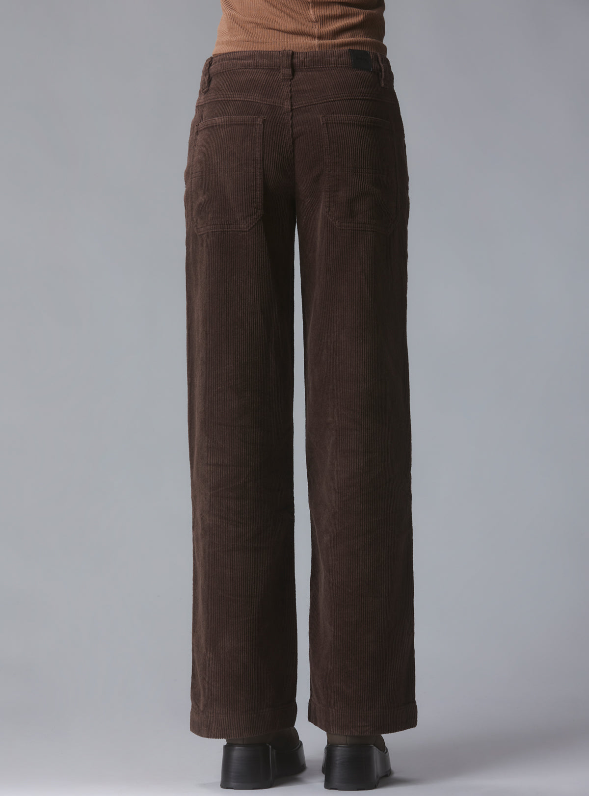 UNIF Sale | Wide Leg Corduroy Pants In Brown