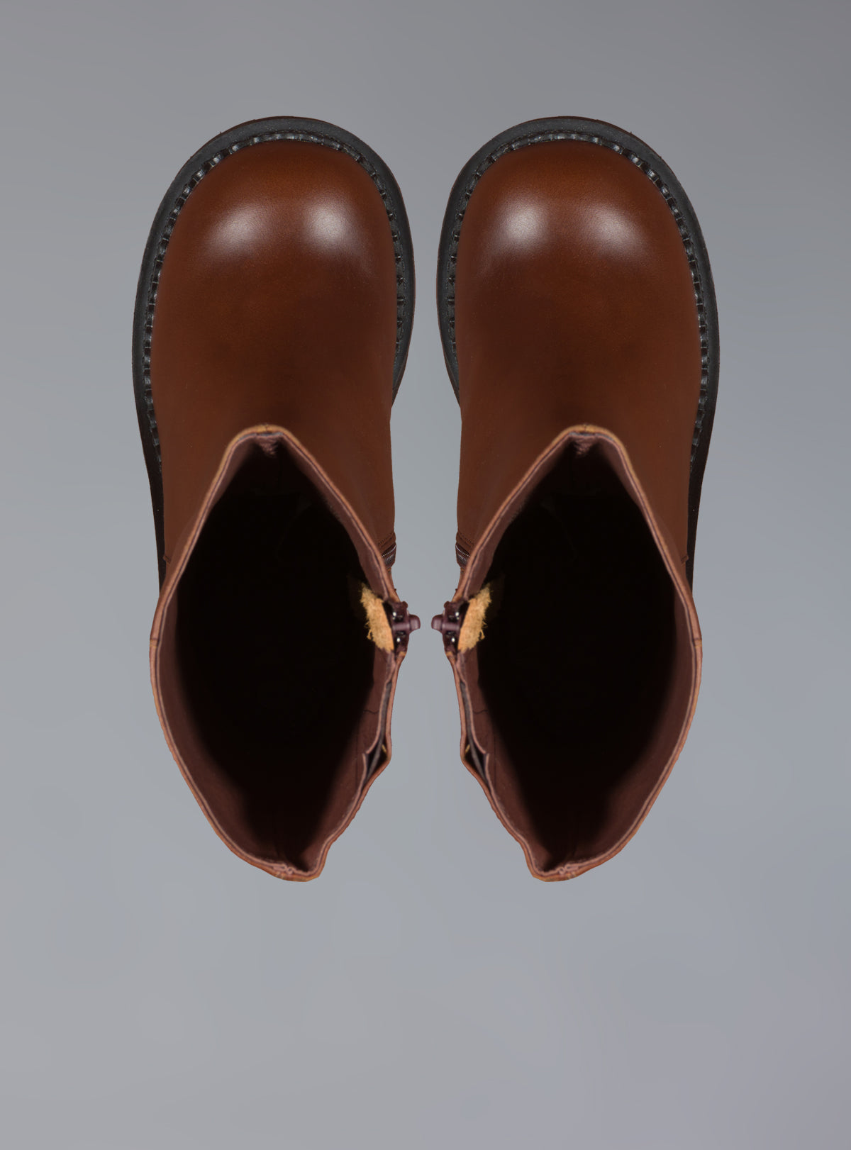 UNIF Smart Buy | Brown Leather Platform Boot