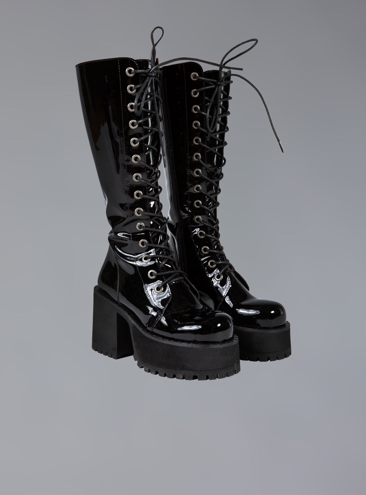 UNIF Trusted | Knee High Leather Platform Boot