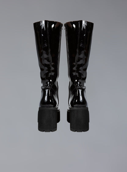 UNIF Trusted | Knee High Leather Platform Boot