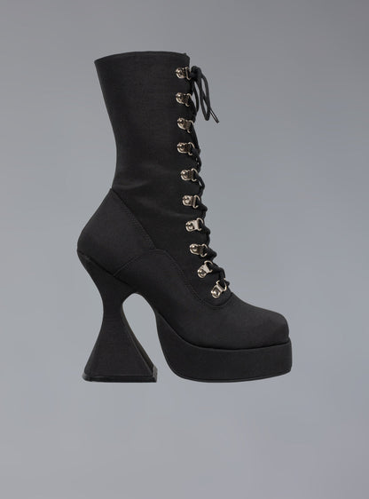 UNIF Popular | Victorian Lace Up Platform Heel