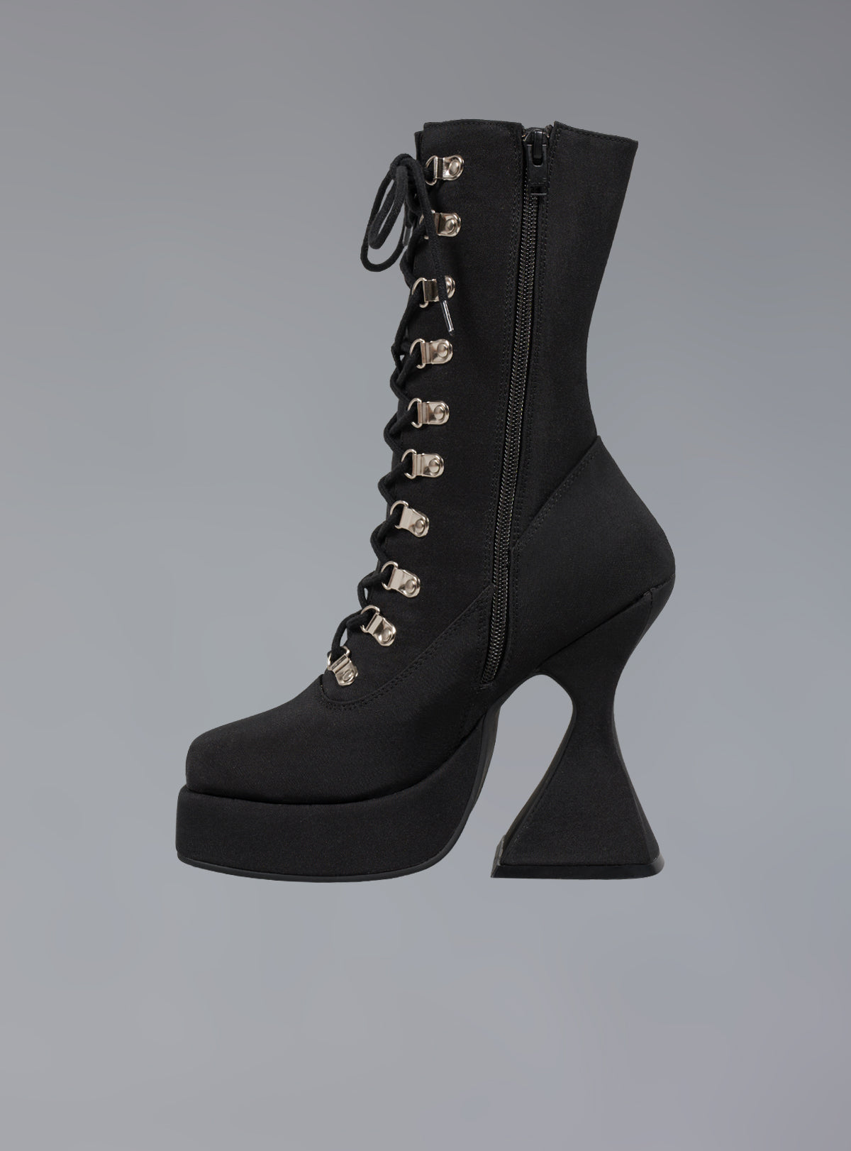 UNIF Popular | Victorian Lace Up Platform Heel