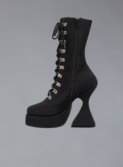 UNIF Popular | Victorian Lace Up Platform Heel