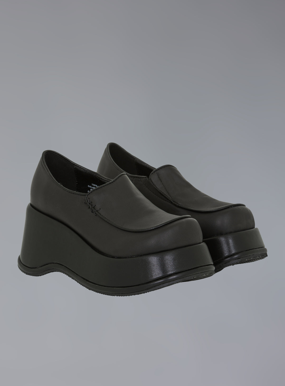 UNIF Featured | Square Toe Stacked Platform Shoe