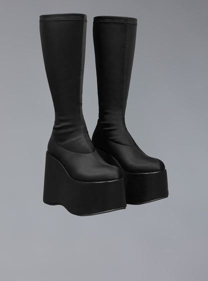 UNIF Everyday | Platform Sock Boots With Super Stacked Sole