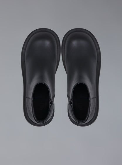 UNIF Premium | Zip-Up Leather Ankle Boot
