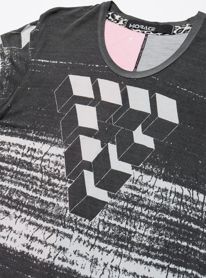 UNIF New | Vintage Horace 3D Cube Tee