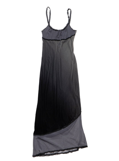 UNIF Quality | Vintage Betsy Johnson Velvet Gray Long Dress