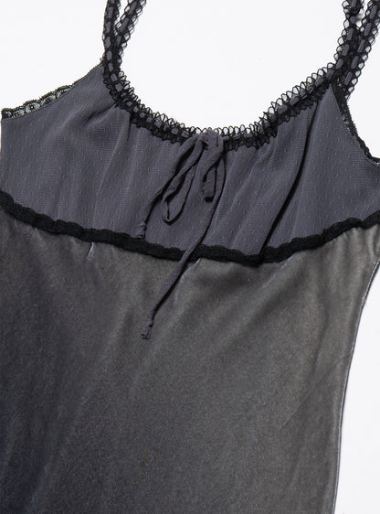 UNIF Quality | Vintage Betsy Johnson Velvet Gray Long Dress
