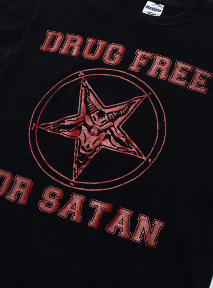 UNIF Premium | Vintage Drug Free For Satan Tee