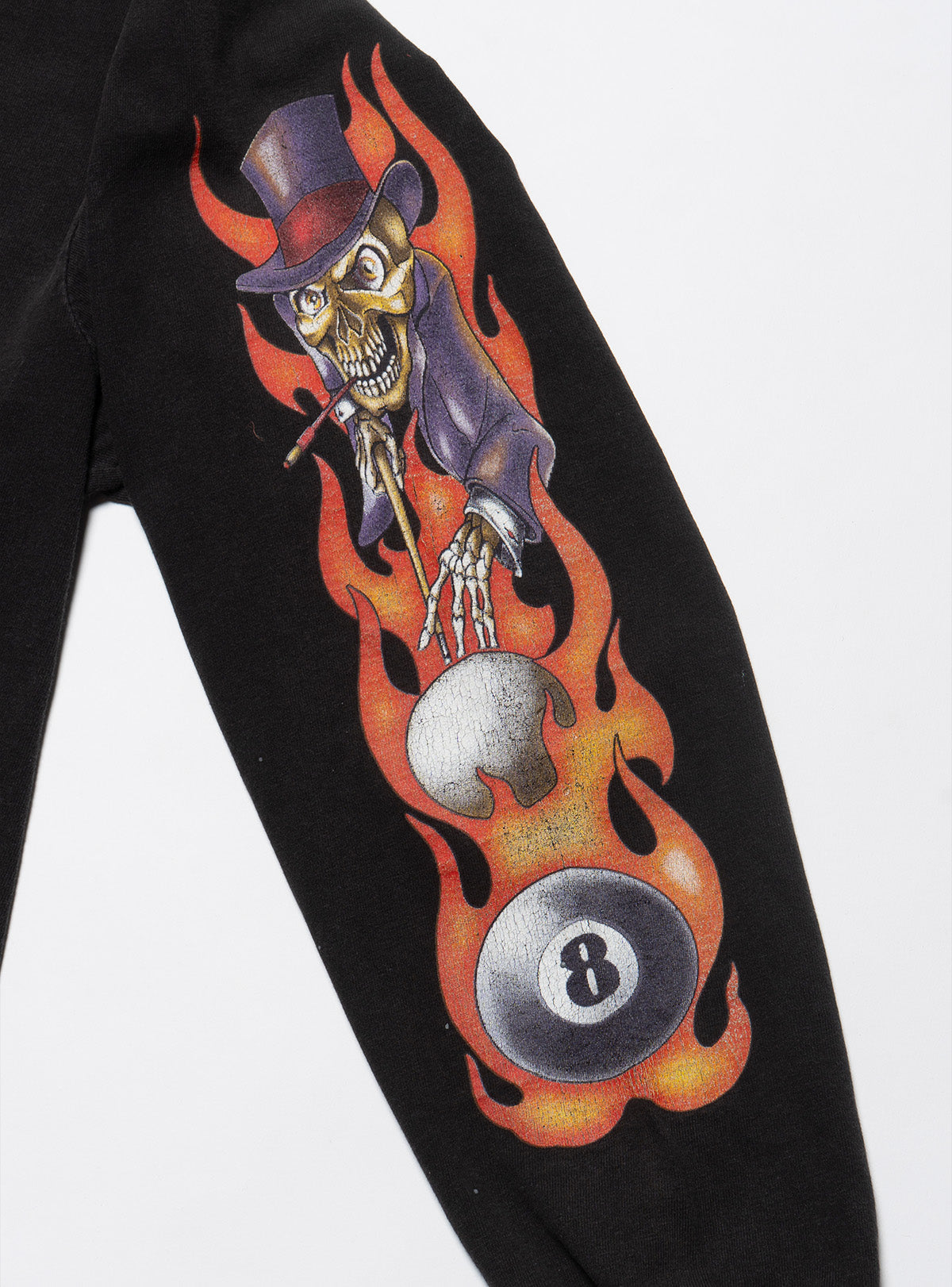 UNIF Hot Sale | Vintage Skeleton 8 Ball Long Sleeve Tee