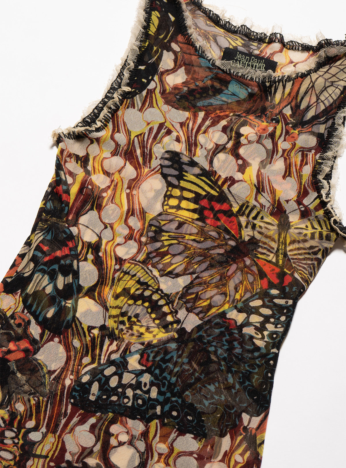 UNIF Popular | Vintage Jean Paul Gaultier Butterfly Mesh Tank