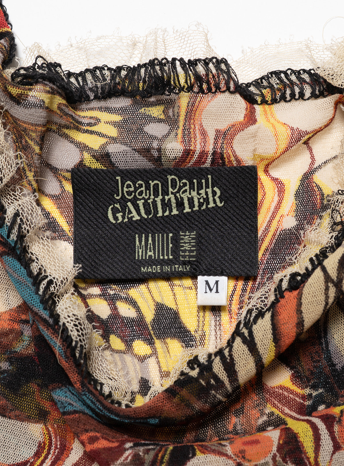 UNIF Popular | Vintage Jean Paul Gaultier Butterfly Mesh Tank