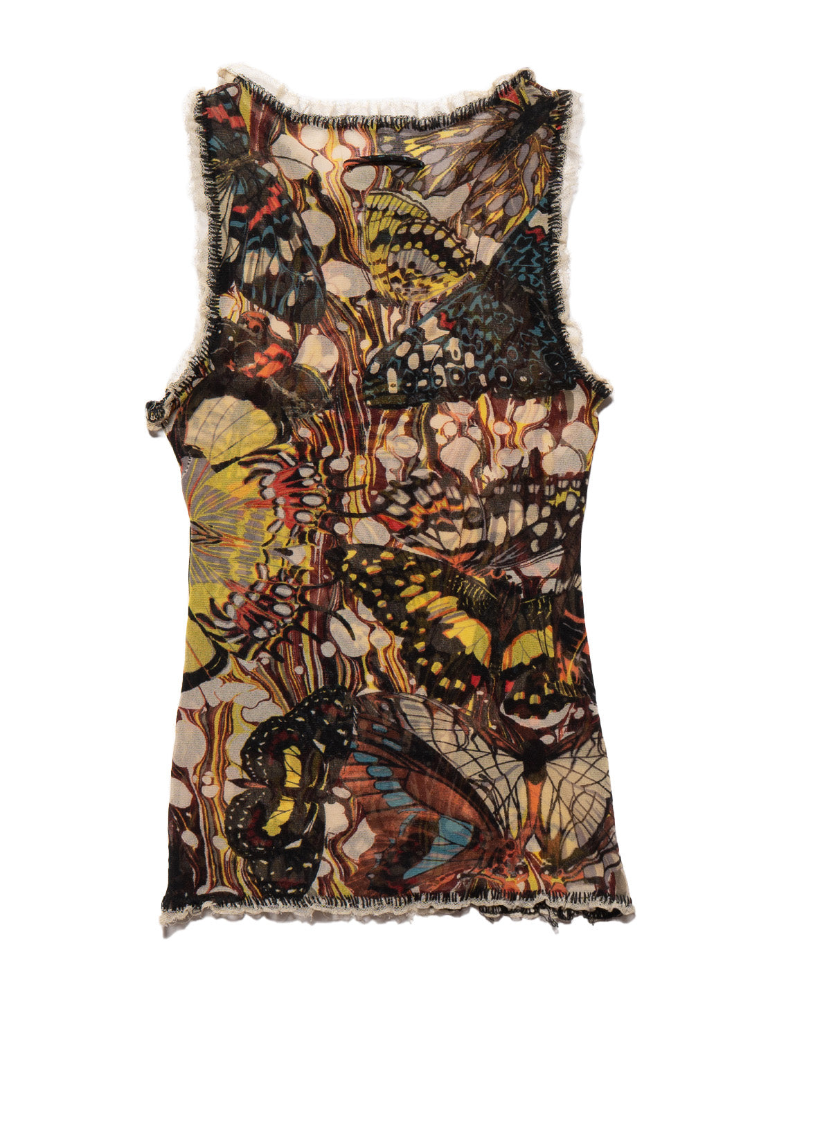 UNIF Popular | Vintage Jean Paul Gaultier Butterfly Mesh Tank