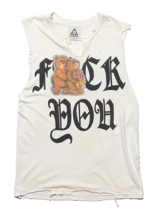 UNIF Deals | Vintage UNIF Fuck You Bears Sleeveless Tee