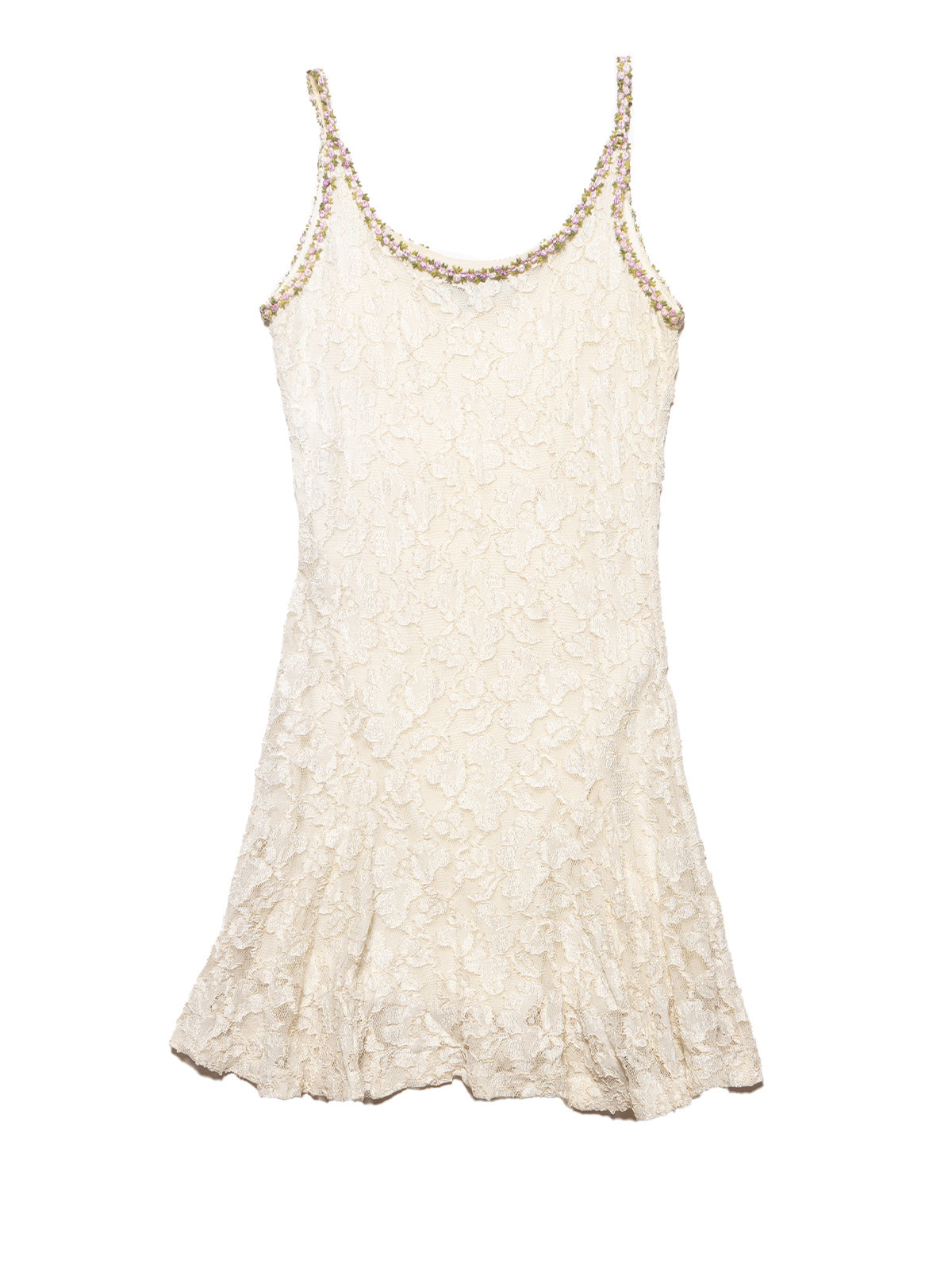 UNIF Recommended | Vintage Betsy Johnson Cream Lace Mini Dress