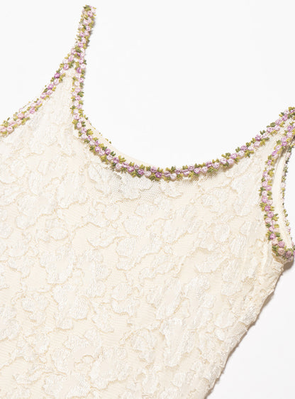 UNIF Recommended | Vintage Betsy Johnson Cream Lace Mini Dress