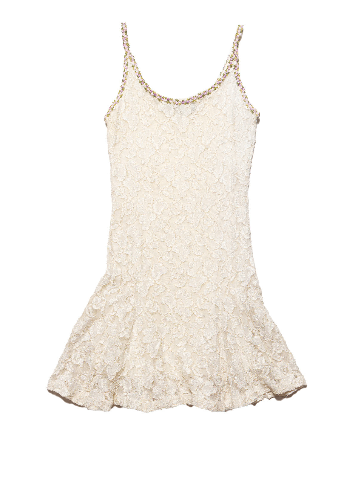 UNIF Recommended | Vintage Betsy Johnson Cream Lace Mini Dress