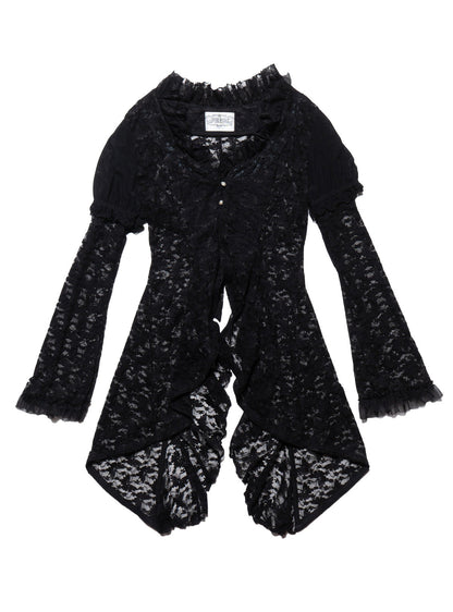UNIF Premium | Vintage Frill by h.naoto Bolero Lace Cardigan