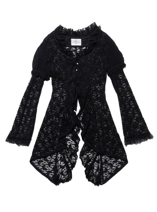 UNIF Premium | Vintage Frill by h.naoto Bolero Lace Cardigan