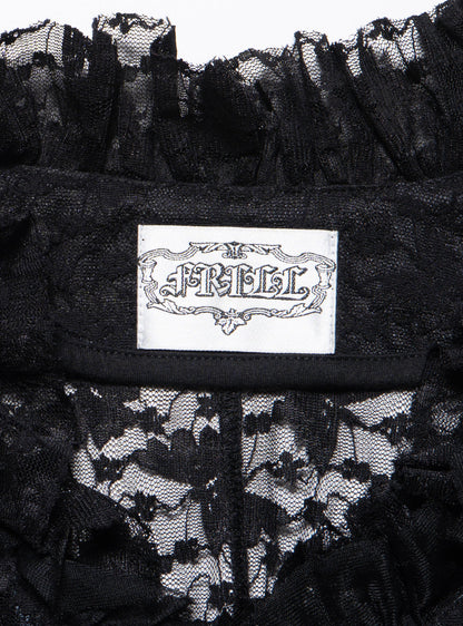 UNIF Premium | Vintage Frill by h.naoto Bolero Lace Cardigan