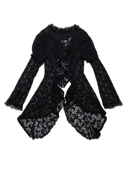 UNIF Premium | Vintage Frill by h.naoto Bolero Lace Cardigan