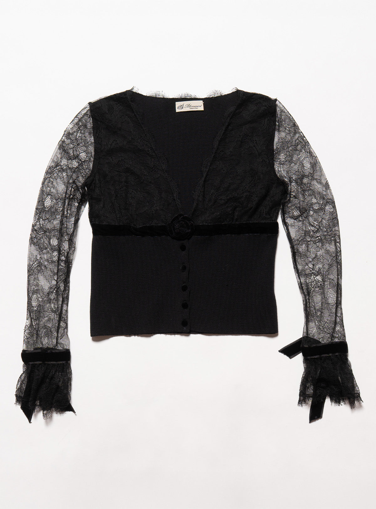 UNIF Trusted | Vintage Blumarine lace Rose Sweater