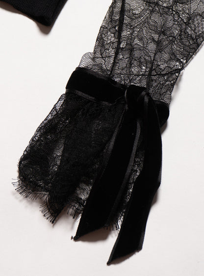 UNIF Trusted | Vintage Blumarine lace Rose Sweater