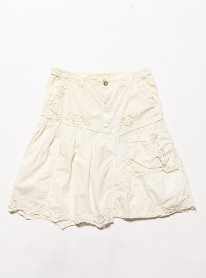 UNIF Exclusive | Vintage DA-NANG Yellow Eyelet Skirt