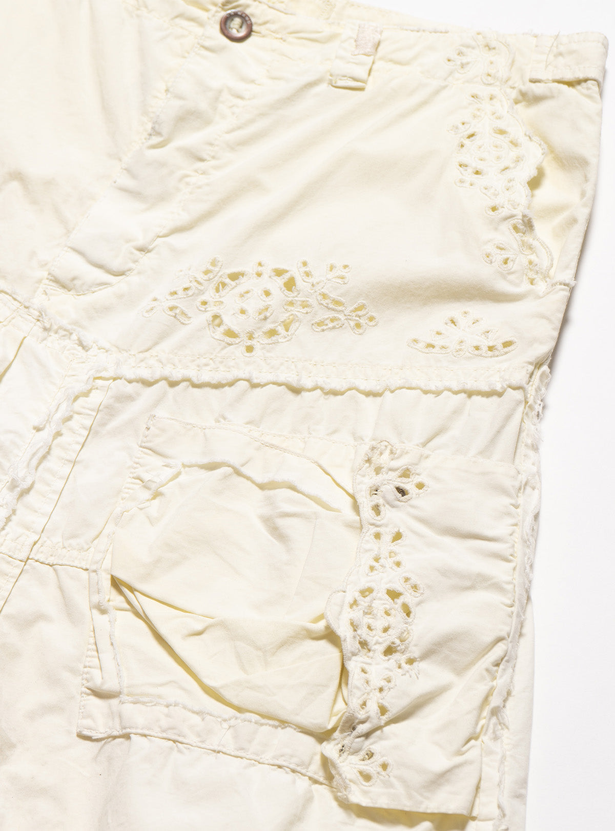 UNIF Exclusive | Vintage DA-NANG Yellow Eyelet Skirt