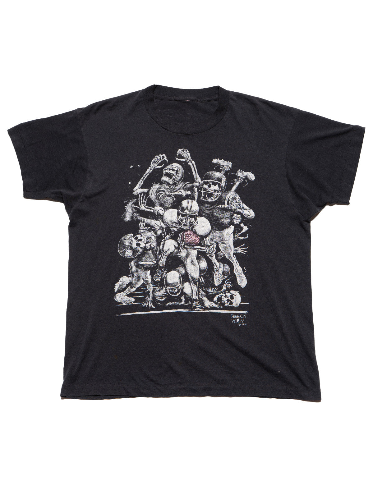 UNIF Best Price | Vintage Fashion Victim Skeleton Football Tee