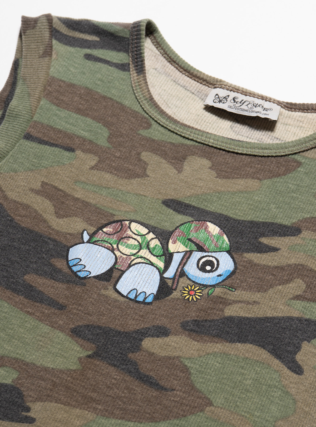 UNIF Featured | Vintage Self Esteem Camo Turtle Tank